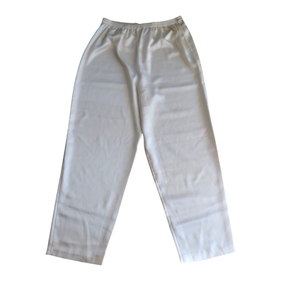 Vintage Victorias Secret Gold Label Cream Lounge Pants Womens M Polyester
